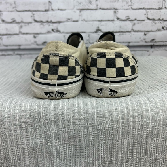 Vans | black & white checkered slip on women's shoes size 7.5 - Picture 5 of 8